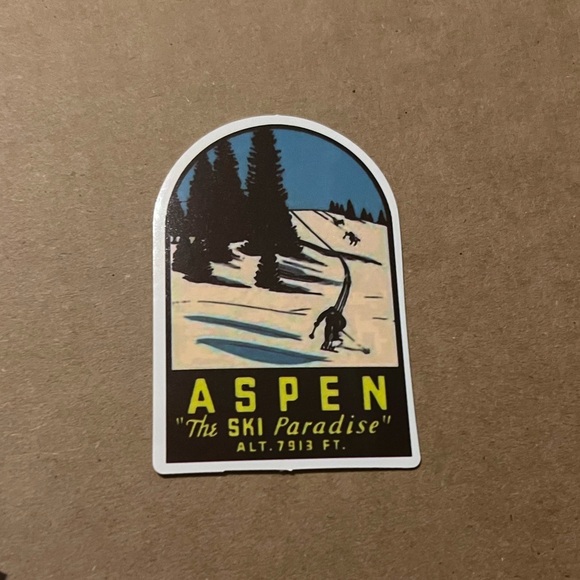 Aspen CO Outdoor Adventure Journey Wander Traveler Explore Sticker - Picture 6 of 7